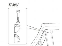 Cannondale Spares Cannondale Synapse Carbon Seatpost Wedge Assembly - KP300 for Clamps & Parts